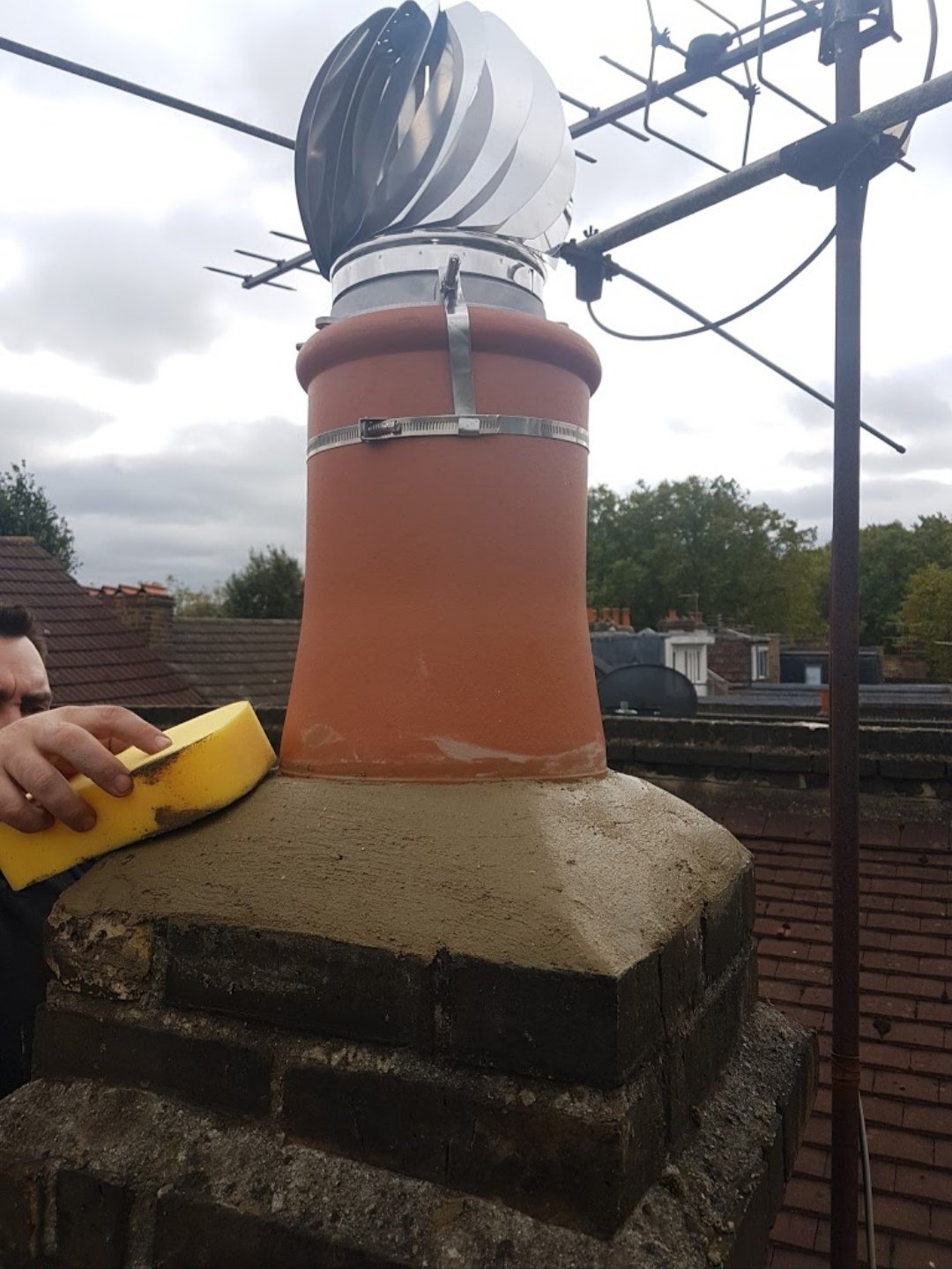 Chimney pot installation in Torquay, Paignton and Brixham by Hodgsons Chimney Sweeps